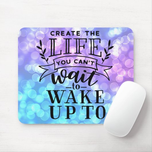 目が覚めるのを待てない人生を作る マウスパッド (マウス)