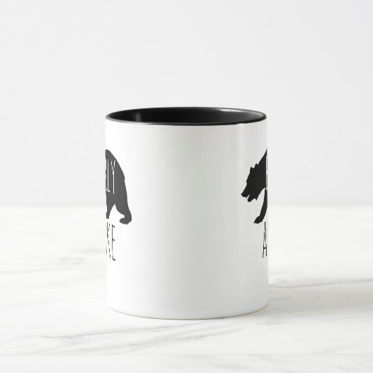 目が覚める|かろうじて起きているコーヒー マグカップ (中央)