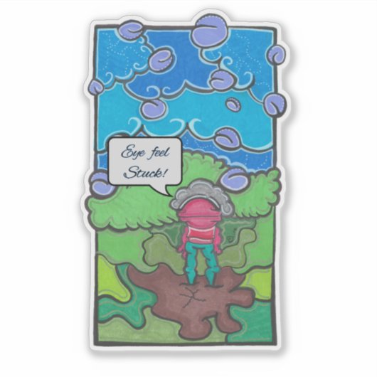 目が詰感じまった シール (正面)