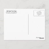 目が赤いアマガエルは感謝していしています! ポストカード (裏面)