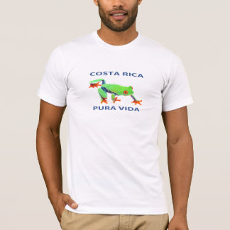 目が赤いアマガエルコスタリカVida Tシャツ