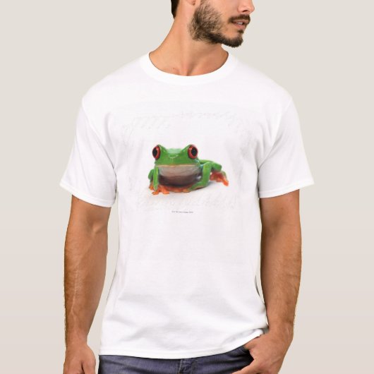 目が赤いアマガエル2 Tシャツ (正面)