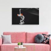 目が赤いアマガエル キャンバスプリント (インサイチュ (リビング))