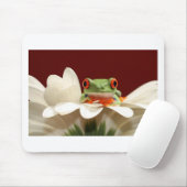 目が赤いアマガエル マウスパッド (マウス)