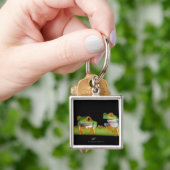 目が赤いアマガエル(Agalychnisのcallidryas) キーホルダー (手)