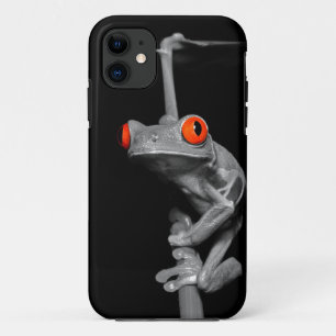 目が赤いアマガエル iPhone 11 ケース
