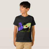 目が赤いアマガエル Tシャツ (正面フル)