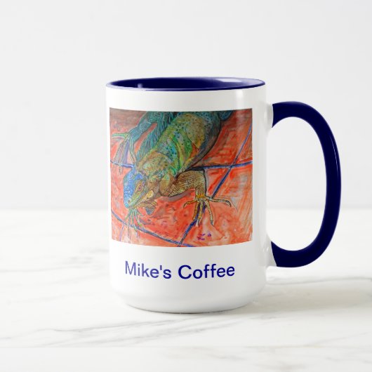 目が赤いイグアナ マグカップ (右)