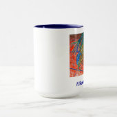 目が赤いイグアナ マグカップ (中央)