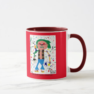 目が赤いヒッピー マグカップ