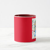 目が赤いヒッピー マグカップ (中央)