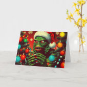 目が輝く折り紙グリーティングカード カード (黄色い花)