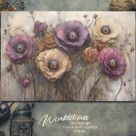 目が離れるゴシックファンタジーフローラブーケ 薄葉紙