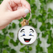 目が青い キーホルダー (手)