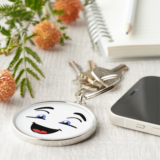 目が青い キーホルダー (側面)