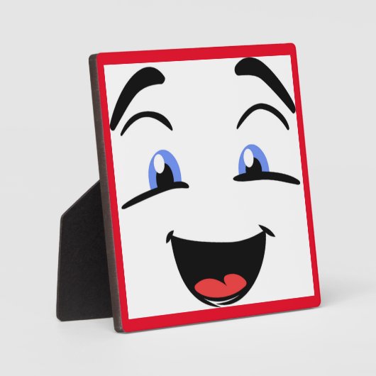 目が青い フォトプラーク (正面)