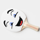 目が青い 卓球ラケット (横)
