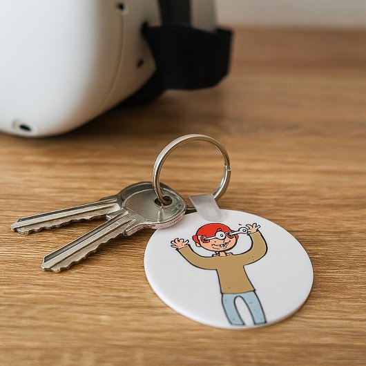 目が飛び出す キーホルダー