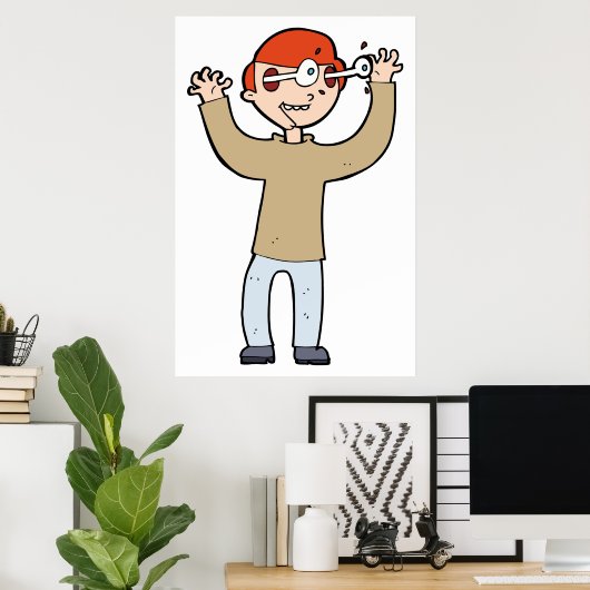 目が飛び出す ポスター (ホームオフィス)