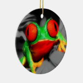 目が飛び出たカエル セラミックオーナメント (右)