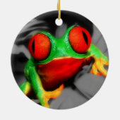 目が飛び出たカエル セラミックオーナメント (裏面)