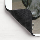 目が飛び出た犬 マウスパッド (コーナー)