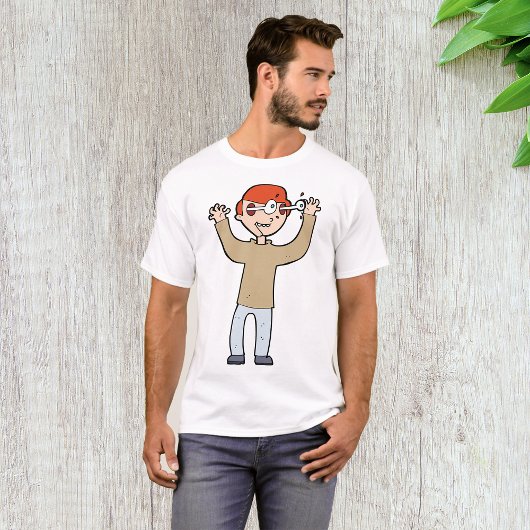 目が飛び出るキャラクター Tシャツ