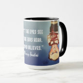 目が…"見る何をHOUDINI " マグ (正面右)