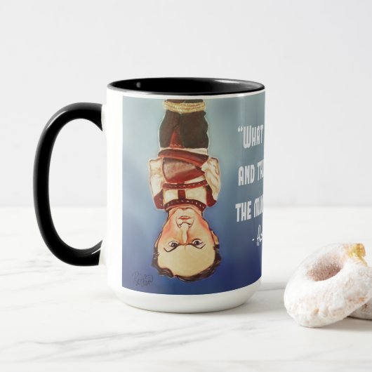 目が…"見る何をHOUDINI " マグ (ドーナツ付き)