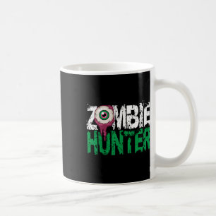 目がHunかわいいゾンビハンターハロウィンシャツ コーヒーマグカップ