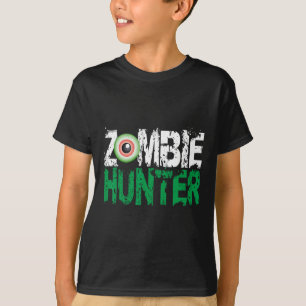 目がHunかわいいゾンビハンターハロウィンシャツ Tシャツ