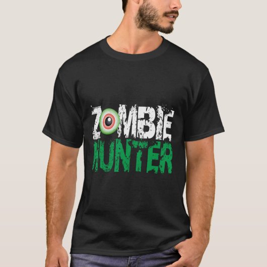 目がHunかわいいゾンビハンターハロウィンシャツ Tシャツ (正面)