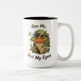 目ではなく目を見る – ブラインド認識度 ツートーンマグカップ