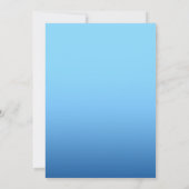 目で愛らしい毛皮のライオンきらめくの子 招待状 (裏面)