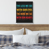 目で見る目が少ない – 盲目点字 キャンバスプリント (インサイチュ (寝室))