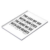 目で見る目が少ない – 盲目点字 ノートブック (左側)