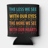 目で見る目が少ない – 盲目点字 缶クーラー (裏面)