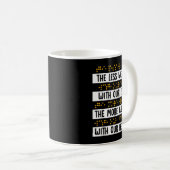 目で見る目の点字盲Awa コーヒーマグカップ (正面右)