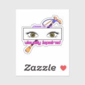 目とスティックが目と目に優しい シール (シート)