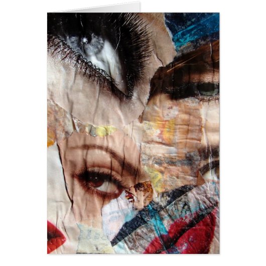 目と唇のコラージュ、すべての行事あいさつ空白のい (正面)