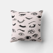 目と睫毛 クッション (裏面)