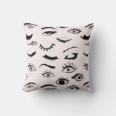 目と睫毛 クッション (正面)