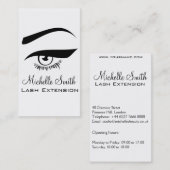 目と長い点滅Lash Extension名刺 名刺 (正面/裏面)