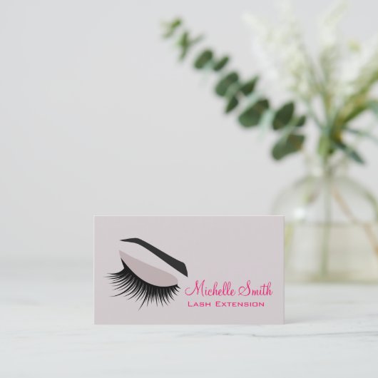目と長い点滅Lash Extension名刺 名刺 (スタンド正面)