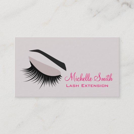 目と長い点滅Lash Extension名刺 名刺 (正面)
