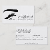 目と長い点滅Lash Extension名刺 名刺 (正面/裏面)