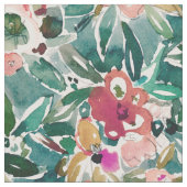 目にあまるAFの野生の緑のカラフルな花柄 ファブリック (クローズアップ)