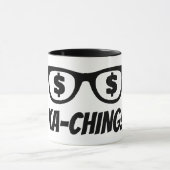目にドル記号 Ka-ching マグカップ (中央)