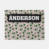 目に催眠術をかける不気味な眼球|の不吉な凝視 ドアマット (正面)