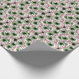 目に催眠術をかける不気味な眼球|の不吉な凝視 ラッピングペーパー